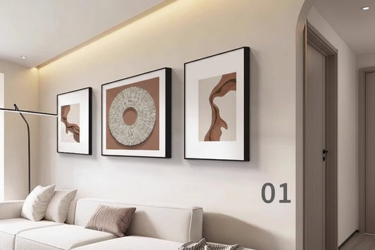 Nordic Botanical Canvas Set - 3-Piece Modern Wall Art