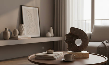 Abstract Marble Sculpture "The Eternal Curve“